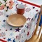 3Pcs Patriotic Tablecloth, 4th of july decorations with Red White Blue Star and Fireworks